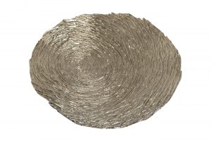 Декор настенный металлический «Wood» золотой