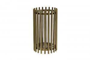 Подсвечник металлический золотой