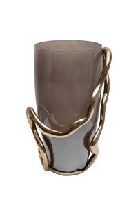 Ваза декоративная стеклянная Flow