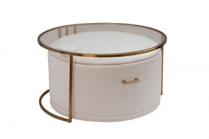 Стол журнальный с пуфом